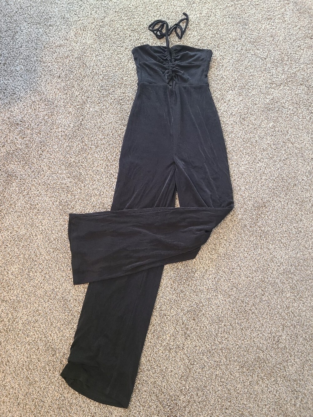 Princess Polly Black Halter Jumpsuit Size 4